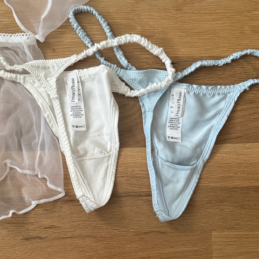 Privacy Please Sheer White Intimates Set - Picture 5 of 6